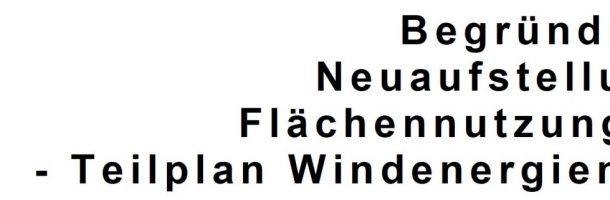 Flächennutzungsplan Windenergie